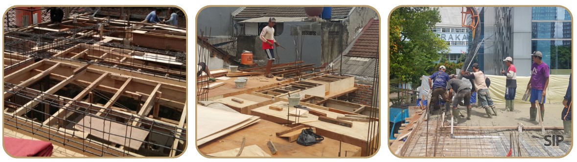 Pengecoran Dak Beton Lantai 2